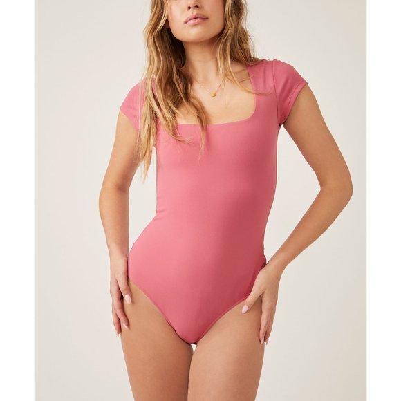 Free People Tops - 🎉LAST CHANCE🎉 FREE PEOPLE Square Eyes Bodysuit / Venetian Red